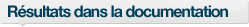 R&eacute;sultats dans la documentation