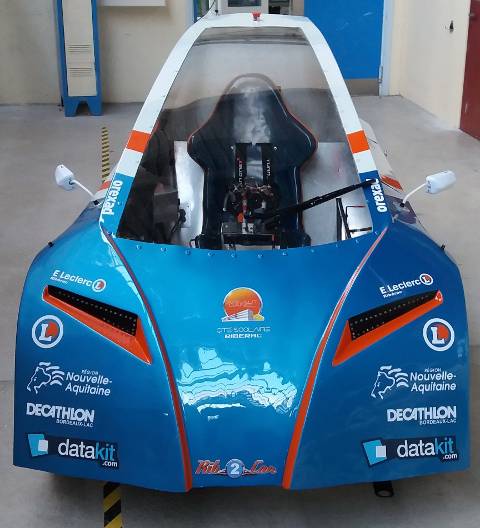 Rib’Car, the efficient vehicle designed by students of Arnaut Daniel high school, with the help of Datakit